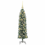 HKH Árvore Slim de Natal Artificial e Branco - Verde