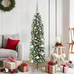 HKH Árvore Slim de Natal Artificial com 150 Leds - Verde