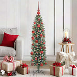 HKH Árvore Slim de Natal Artificial e Branco - Verde