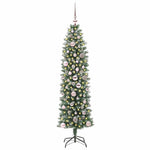 HKH Árvore Slim de Natal Artificial e Branco - Verde