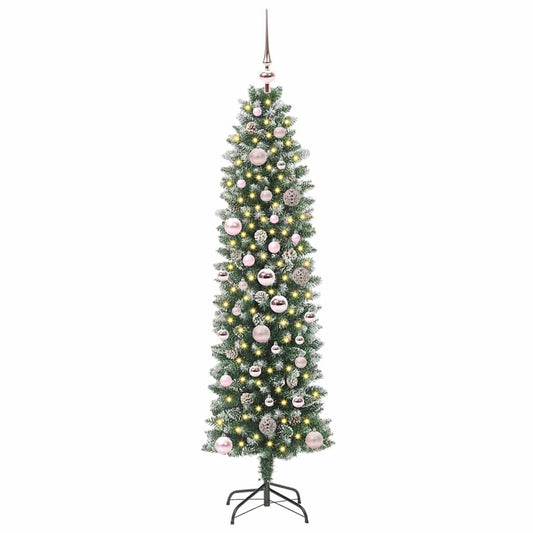 HKH Árvore Slim de Natal Artificial e Branco - Verde
