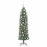HKH Árvore Slim de Natal Artificial e Branco - Verde