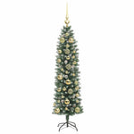 HKH Árvore Slim de Natal Artificial e Branco - Verde