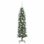 HKH Árvore Slim de Natal Artificial e Branco - Verde