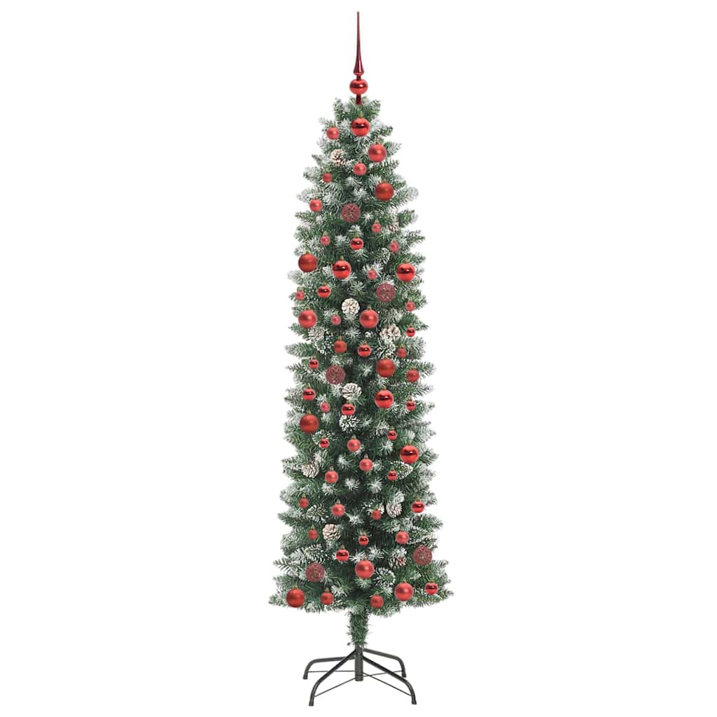 HKH Árvore Slim de Natal Artificial e Branco - Verde