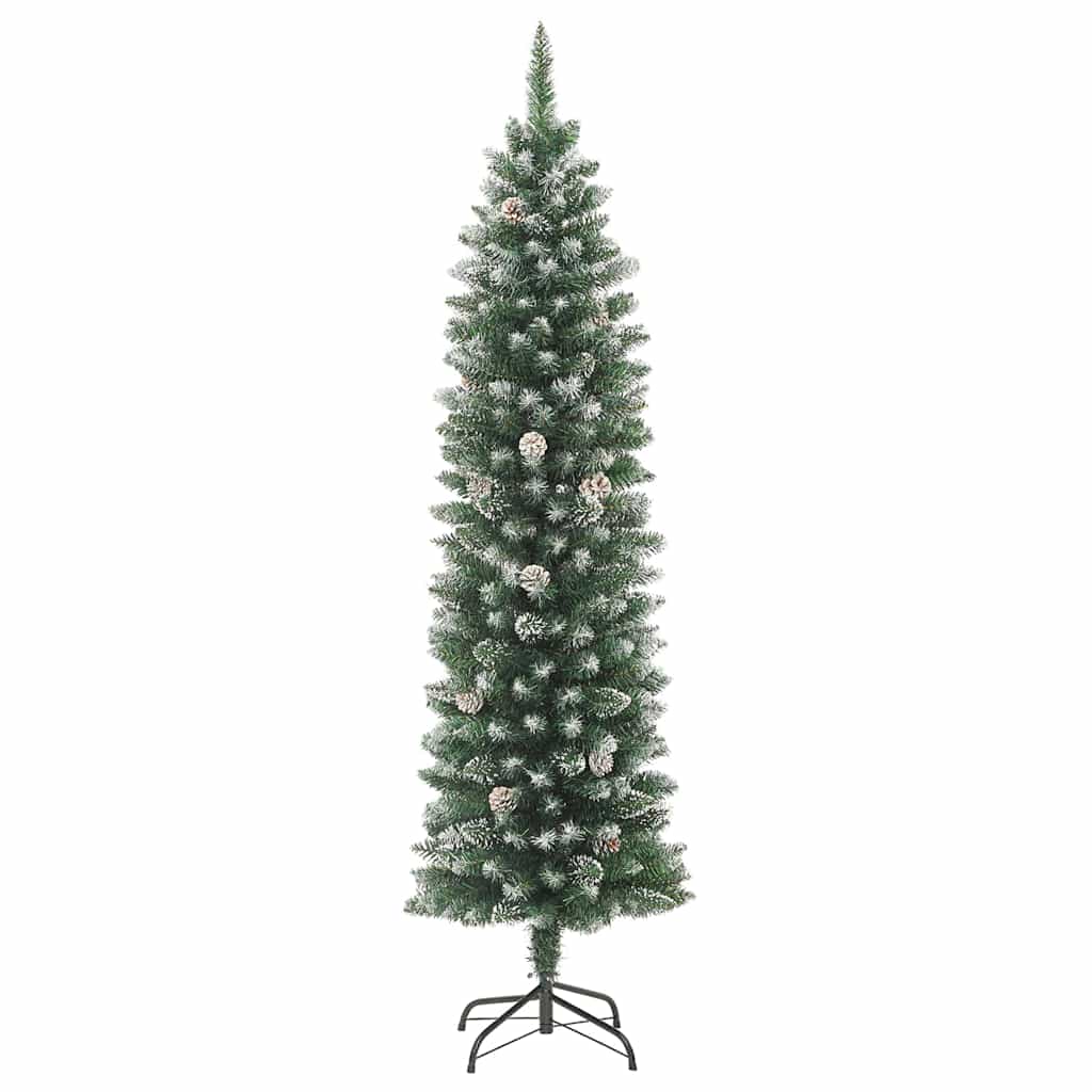 HKH Árvore Slim de Natal Artificial e Branco - Verde