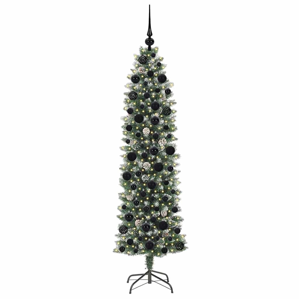 HKH Árvore Slim de Natal Artificial e Branco - Verde