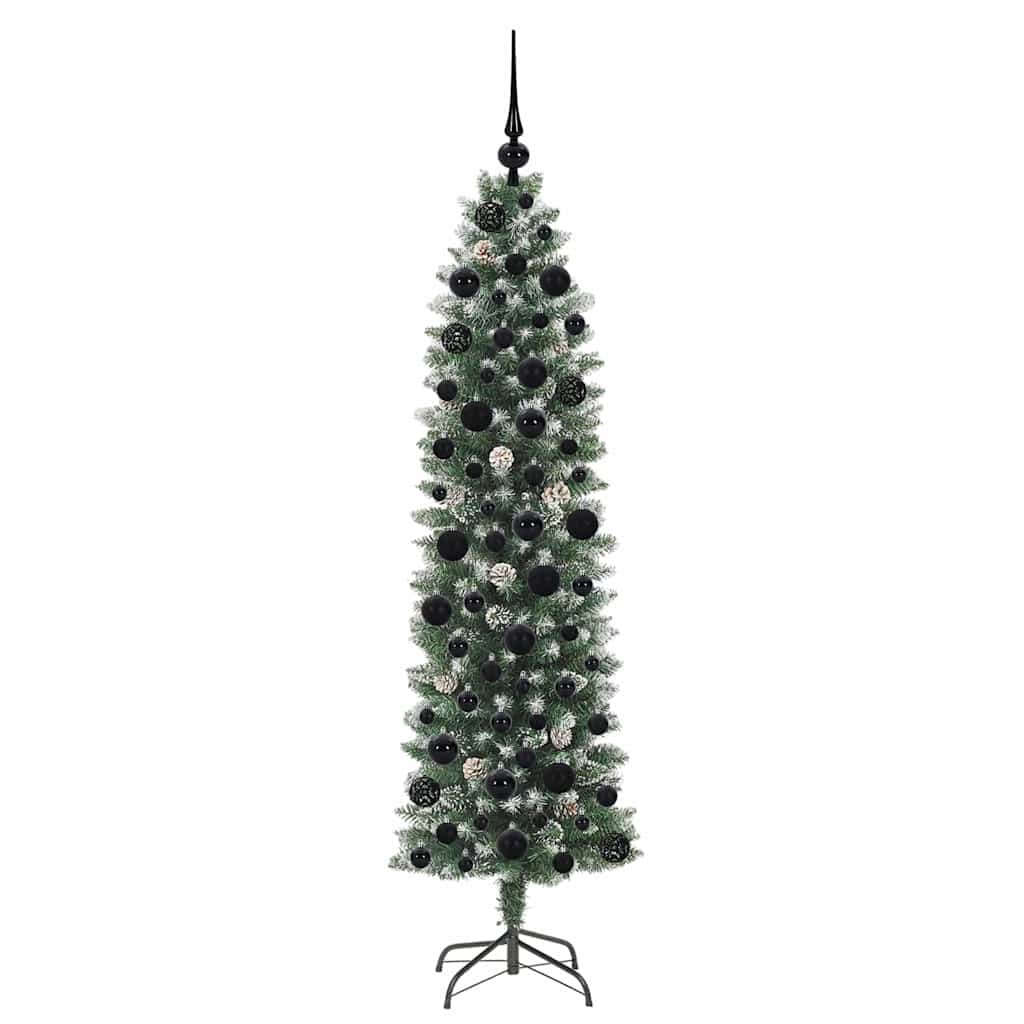 HKH Árvore Slim de Natal Artificial e Branco - Verde
