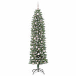 HKH Árvore Slim de Natal Artificial e Branco - Verde
