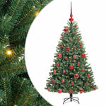 HKH Árvore de Natal Articulada Artificial Verde em Metal e PVC