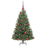 HKH Árvore de Natal Articulada Artificial Verde em Metal e PVC
