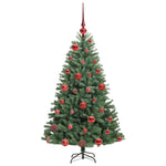 HKH Árvore de Natal Articulada Artificial Verde em Metal e PVC