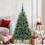 HKH Árvore de Natal Articulada Artificial Verde em Metal e PVC
