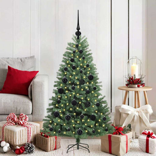 HKH Árvore de Natal Articulada Artificial Verde em Metal e PVC