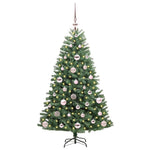 HKH Árvore de Natal Articulada Artificial Verde em Metal e PVC