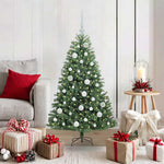 HKH Árvore de Natal Articulada Artificial Verde em Metal e PVC