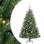 HKH Árvore de Natal Articulada Artificial Verde em Metal e PVC