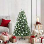HKH Árvore de Natal Articulada Artificial Verde em Metal e PVC
