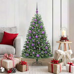 HKH Árvore de Natal Articulada Artificial Verde em Metal e PVC