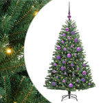 HKH Árvore de Natal Articulada Artificial Verde em Metal e PVC