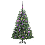 HKH Árvore de Natal Articulada Artificial Verde em Metal e PVC