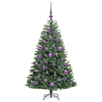 HKH Árvore de Natal Articulada Artificial Verde em Metal e PVC
