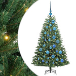 HKH Árvore de Natal Articulada Artificial Verde em Metal e PVC