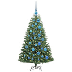 HKH Árvore de Natal Articulada Artificial Verde em Metal e PVC