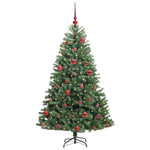 HKH Árvore de Natal Articulada Artificial Verde em Metal e PVC