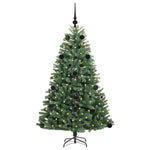 HKH Árvore de Natal Articulada Artificial Verde em Metal e PVC