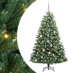 HKH Árvore de Natal Articulada Artificial Verde em Metal e PVC