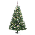 HKH Árvore de Natal Articulada Artificial Verde em Metal e PVC
