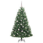 HKH Árvore de Natal Articulada Artificial Verde em Metal e PVC