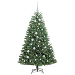 HKH Árvore de Natal Articulada Artificial Verde em Metal e PVC