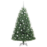 HKH Árvore de Natal Articulada Artificial Verde em Metal e PVC