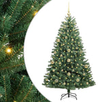 HKH Árvore de Natal Articulada Artificial Verde em Metal e PVC
