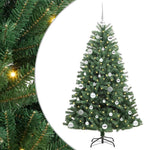 HKH Árvore de Natal Articulada Artificial Verde em Metal e PVC