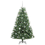 HKH Árvore de Natal Articulada Artificial Verde em Metal e PVC