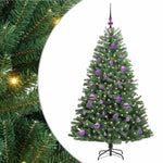 HKH Árvore de Natal Articulada Artificial Verde em Metal e PVC