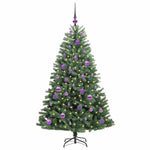 HKH Árvore de Natal Articulada Artificial Verde em Metal e PVC