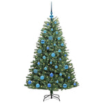 HKH Árvore de Natal Articulada Artificial Verde em Metal e PVC