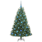 HKH Árvore de Natal Articulada Artificial Verde em Metal e PVC