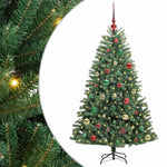 HKH Árvore de Natal Articulada Artificial Verde em Metal e PVC