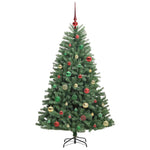 HKH Árvore de Natal Articulada Artificial Verde em Metal e PVC