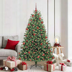 HKH Árvore de Natal Articulada Artificial Verde em Metal e PVC