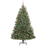 HKH Árvore de Natal Articulada Artificial Verde em Metal e PVC