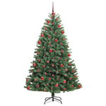 HKH Árvore de Natal Articulada Artificial Verde em Metal e PVC