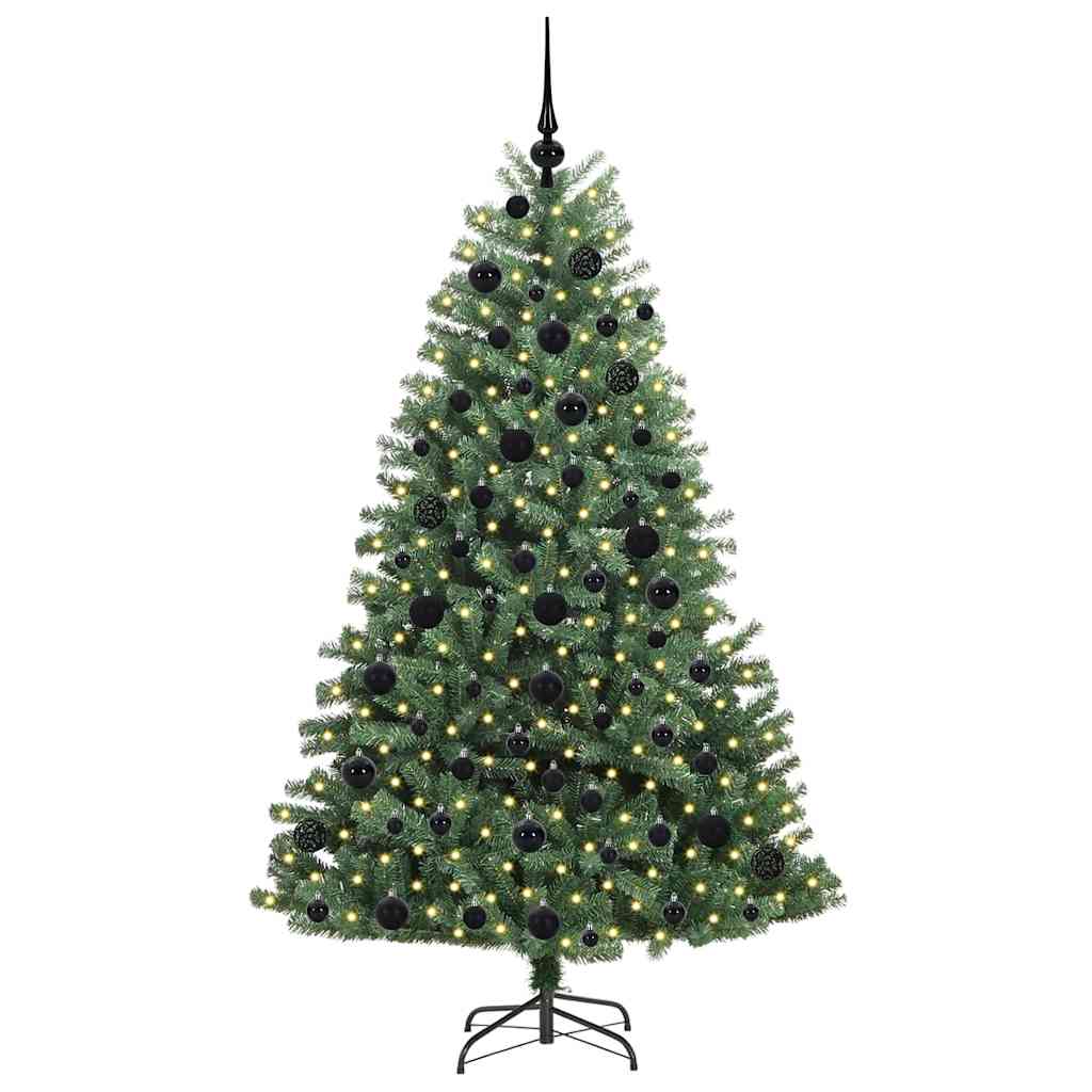 HKH Árvore de Natal Articulada Artificial Verde em Metal e PVC