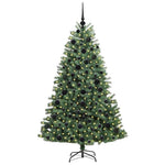 HKH Árvore de Natal Articulada Artificial Verde em Metal e PVC