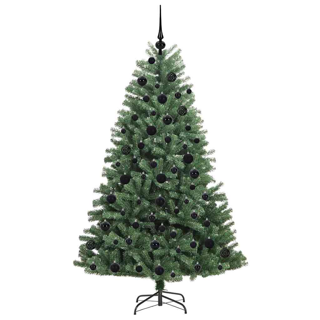 HKH Árvore de Natal Articulada Artificial Verde em Metal e PVC